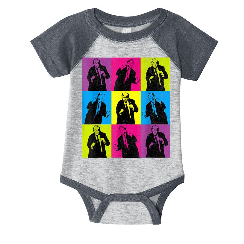 Happy Trump Dancing Pop Art Trump Infant Baby Jersey Bodysuit