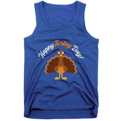 Happy Turkey Day Thanksgiving Gift Tank Top