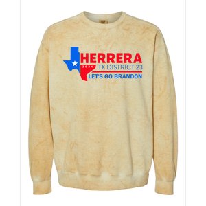 Herrera Tx District 23 LetS Go Brandon 2024 Quote Colorblast Crewneck Sweatshirt