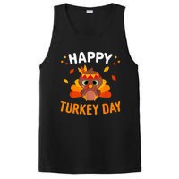 Happy Turkey Day Thanksgiving Gobble PosiCharge Competitor Tank