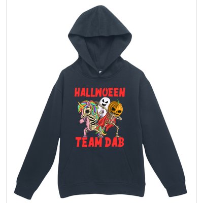 Halloween Team Dab Zombie Unicorn And Skeleton Pumpkin Great Gift Urban Pullover Hoodie