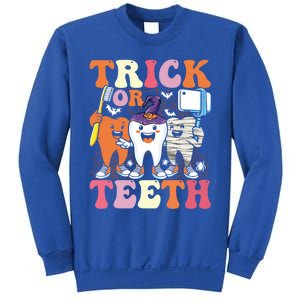 Halloween Treat Dentist Trick Or Th Funny Dental Gift Sweatshirt