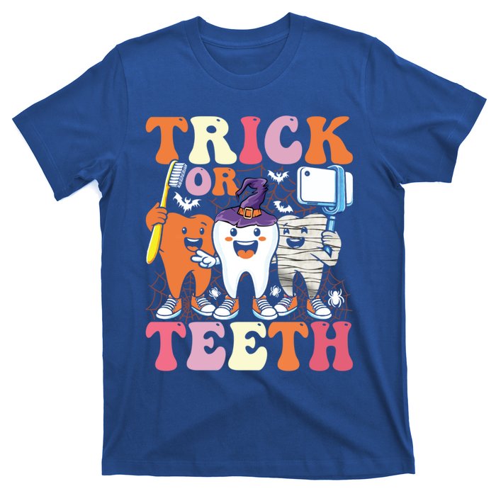 Halloween Treat Dentist Trick Or Th Funny Dental Gift T-Shirt