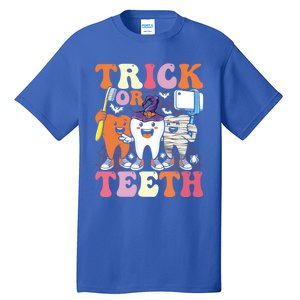 Halloween Treat Dentist Trick Or Th Funny Dental Gift Tall T-Shirt