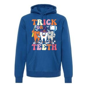 Halloween Treat Dentist Trick Or Th Funny Dental Gift Premium Hoodie