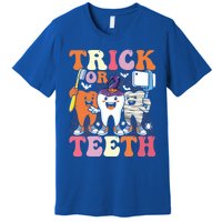 Halloween Treat Dentist Trick Or Th Funny Dental Gift Premium T-Shirt