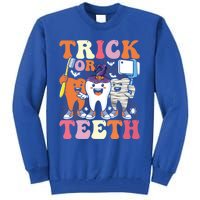 Halloween Treat Dentist Trick Or Th Funny Dental Gift Tall Sweatshirt