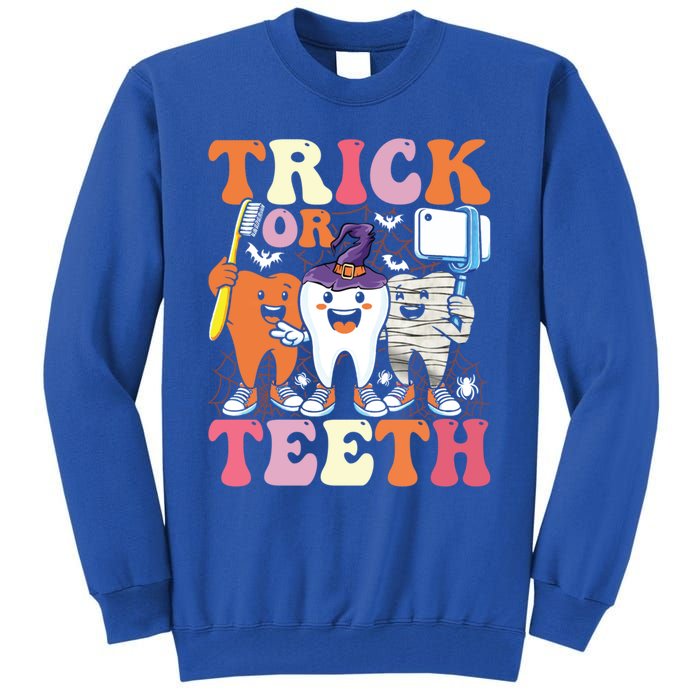 Halloween Treat Dentist Trick Or Th Funny Dental Gift Tall Sweatshirt