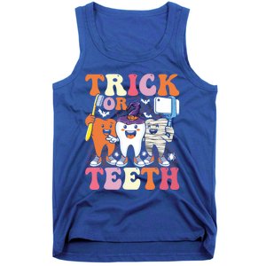 Halloween Treat Dentist Trick Or Th Funny Dental Gift Tank Top