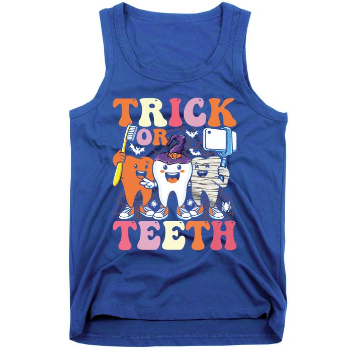 Halloween Treat Dentist Trick Or Th Funny Dental Gift Tank Top