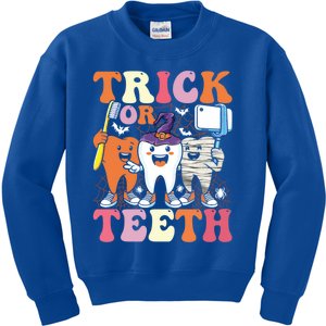 Halloween Treat Dentist Trick Or Th Funny Dental Gift Kids Sweatshirt