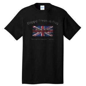 Happy Treason Day Ungrateful Colonials July 4th British Flag Tall T-Shirt