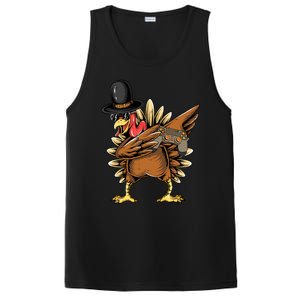 Happy Thanksgiving Dabbing Gamer Turkey Cool Gift PosiCharge Competitor Tank