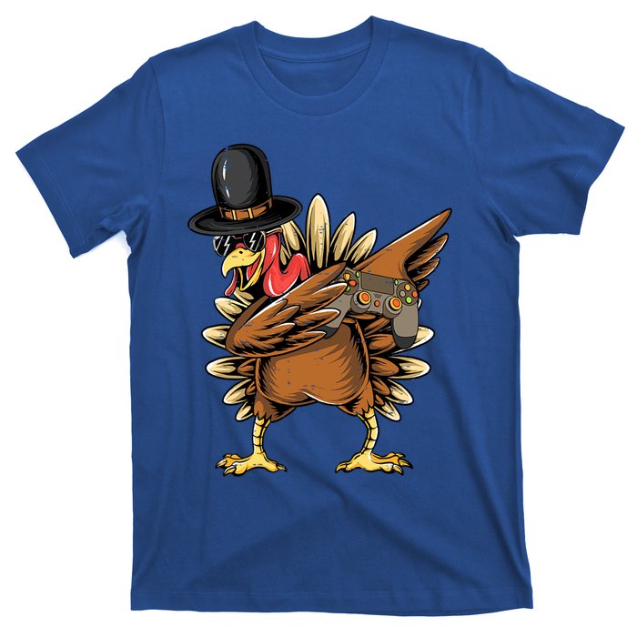 Happy Thanksgiving Dabbing Gamer Turkey Cool Gift T-Shirt