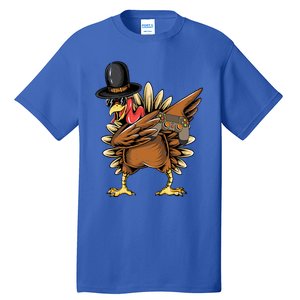 Happy Thanksgiving Dabbing Gamer Turkey Cool Gift Tall T-Shirt