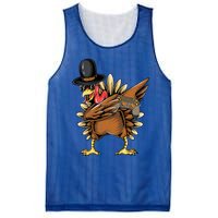 Happy Thanksgiving Dabbing Gamer Turkey Cool Gift Mesh Reversible Basketball Jersey Tank