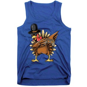 Happy Thanksgiving Dabbing Gamer Turkey Cool Gift Tank Top