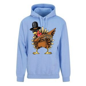 Happy Thanksgiving Dabbing Gamer Turkey Cool Gift Unisex Surf Hoodie