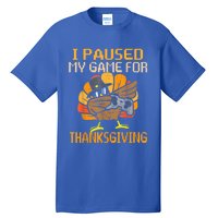 Happy Thanksgiving Dabbing Gamer Turkey Gift Tall T-Shirt