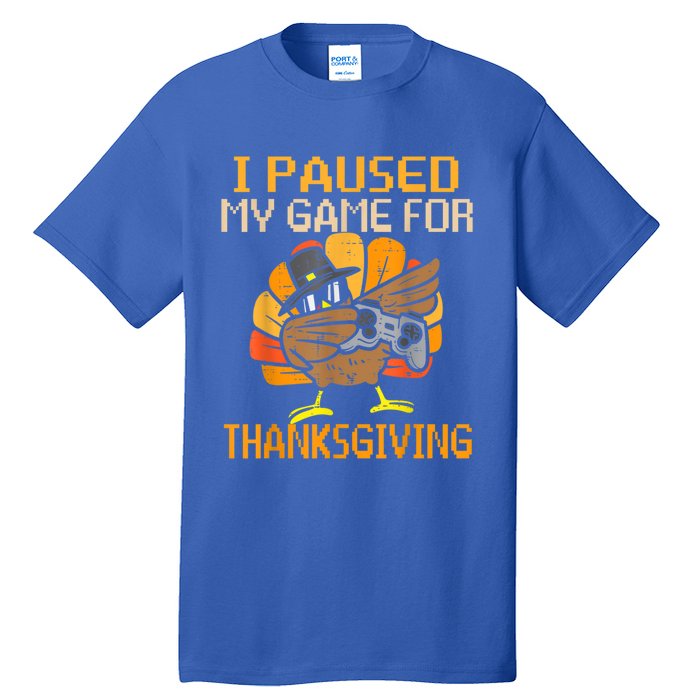 Happy Thanksgiving Dabbing Gamer Turkey Gift Tall T-Shirt