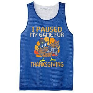 Happy Thanksgiving Dabbing Gamer Turkey Gift Mesh Reversible Basketball Jersey Tank