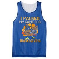 Happy Thanksgiving Dabbing Gamer Turkey Gift Mesh Reversible Basketball Jersey Tank