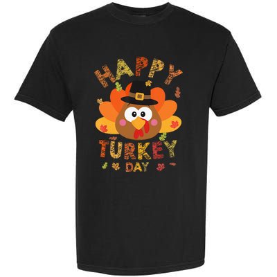 Happy Turkey Day 2024 Autumn Fall Thanksgiving Family Garment-Dyed Heavyweight T-Shirt