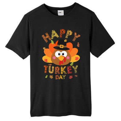 Happy Turkey Day 2024 Autumn Fall Thanksgiving Family Tall Fusion ChromaSoft Performance T-Shirt