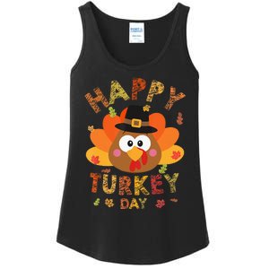 Happy Turkey Day 2024 Autumn Fall Thanksgiving Family Ladies Essential Tank