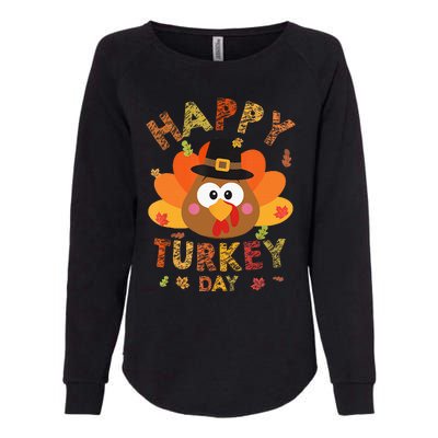 Happy Turkey Day 2024 Autumn Fall Thanksgiving Family Womens California Wash Sweatshirt