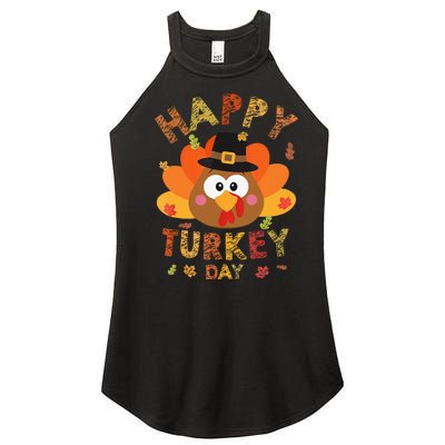 Happy Turkey Day 2024 Autumn Fall Thanksgiving Family Women's Perfect Tri Rocker Tank