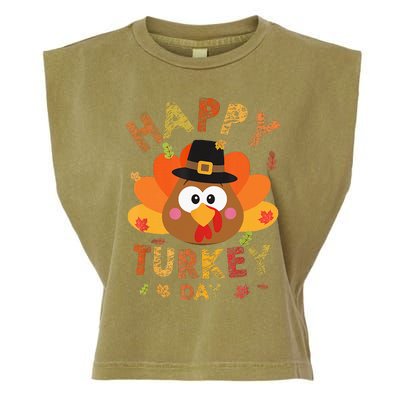 Happy Turkey Day 2024 Autumn Fall Thanksgiving Family Garment-Dyed Women's Muscle Tee