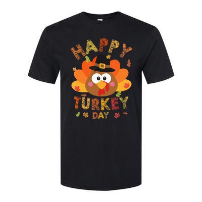 Happy Turkey Day 2024 Autumn Fall Thanksgiving Family Softstyle CVC T-Shirt