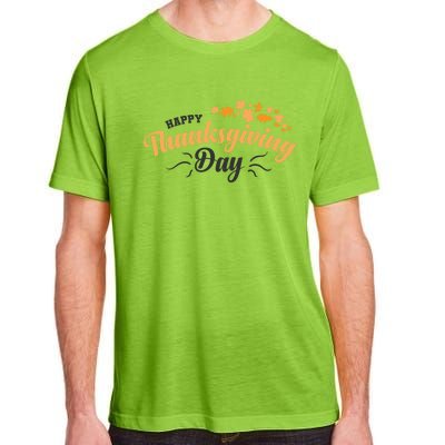 Happy Thanksgiving Day Turkey Usa Family Gift Adult ChromaSoft Performance T-Shirt