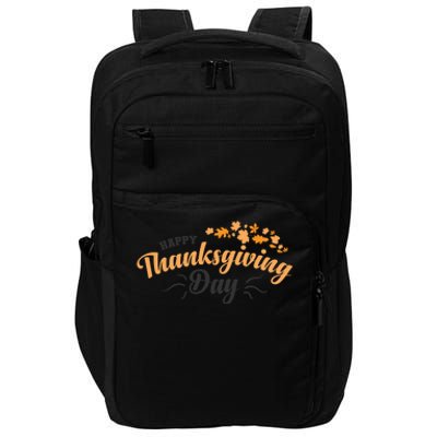 Happy Thanksgiving Day Turkey Usa Family Gift Impact Tech Backpack