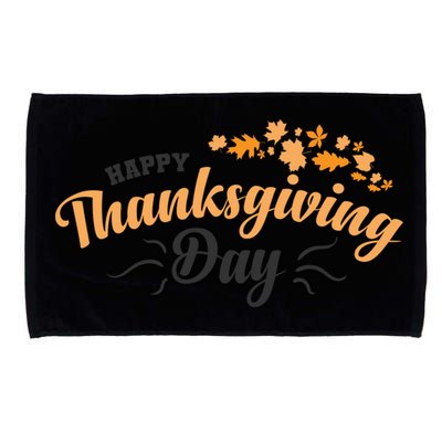 Happy Thanksgiving Day Turkey Usa Family Gift Microfiber Hand Towel