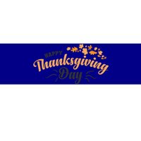 Happy Thanksgiving Day Turkey Usa Family Gift Bumper Sticker