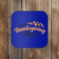 Happy Thanksgiving Day Turkey Usa Family Gift Coaster