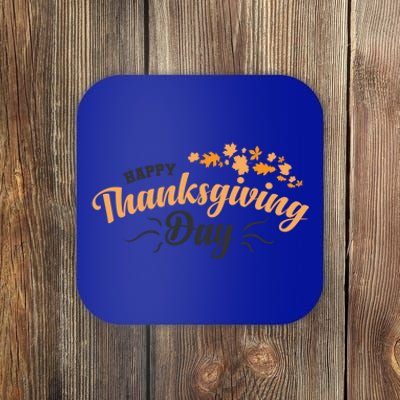 Happy Thanksgiving Day Turkey Usa Family Gift Coaster