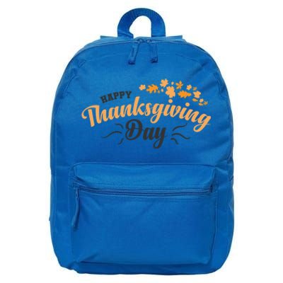 Happy Thanksgiving Day Turkey Usa Family Gift 16 in Basic Backpack