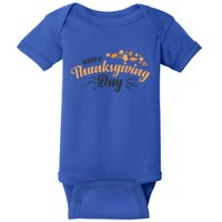 Happy Thanksgiving Day Turkey Usa Family Gift Baby Bodysuit