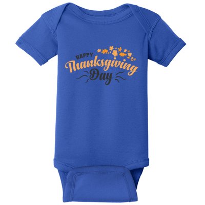 Happy Thanksgiving Day Turkey Usa Family Gift Baby Bodysuit