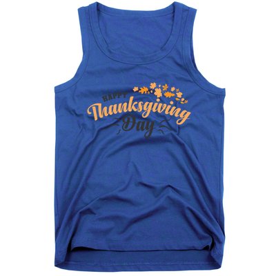 Happy Thanksgiving Day Turkey Usa Family Gift Tank Top