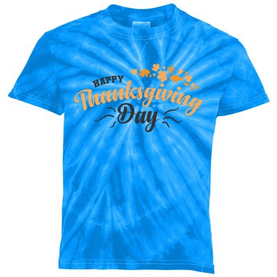 Happy Thanksgiving Day Turkey Usa Family Gift Kids Tie-Dye T-Shirt