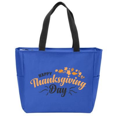 Happy Thanksgiving Day Turkey Usa Family Gift Zip Tote Bag