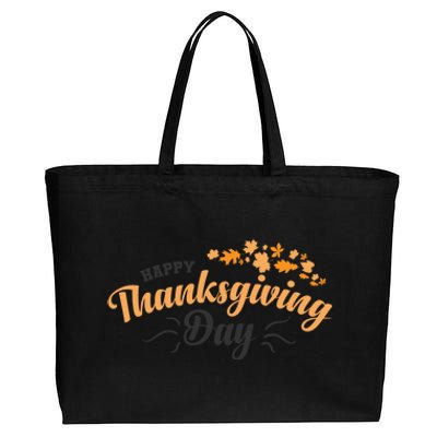 Happy Thanksgiving Day Turkey Usa Family Gift Cotton Canvas Jumbo Tote