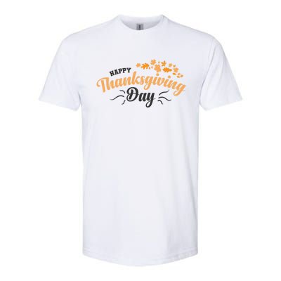 Happy Thanksgiving Day Turkey Usa Family Gift Softstyle CVC T-Shirt