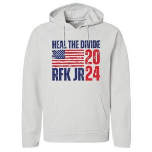 Heal The Divided Jfk Jr 2024 Performance Fleece Hoodie