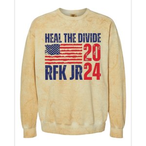 Heal The Divided Jfk Jr 2024 Colorblast Crewneck Sweatshirt