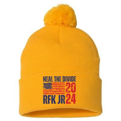 Heal The Divided Jfk Jr 2024 Pom Pom 12in Knit Beanie